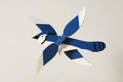 Classic Whirligig Spinner Blue Jay